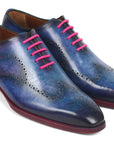 Paul Parkman Men's Wingtip Oxfords Parliament Blue (ID