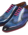 Paul Parkman Men's Wingtip Oxfords Parliament Blue (ID