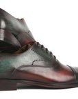 Paul Parkman Men's Cap Toe Oxfords Green & Brown (ID