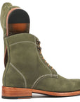 Paul Parkman Men's Boots Green Nubuck (824NGR33)