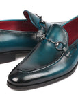 Paul Parkman Men's Horsebit Loafers Blue (ID