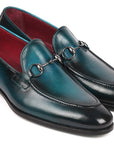 Paul Parkman Men's Horsebit Loafers Blue (ID