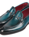 Paul Parkman Men's Horsebit Loafers Blue (ID
