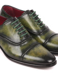 Paul Parkman Men's Cap-Toe Oxfords Green (ID