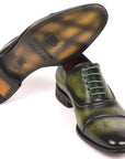 Paul Parkman Men's Cap-Toe Oxfords Green (ID