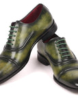 Paul Parkman Men's Cap-Toe Oxfords Green (ID