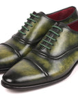 Paul Parkman Men's Cap-Toe Oxfords Green (ID