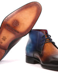 Paul Parkman Men's Chukka Boots Brown & Blue (ID