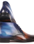 Paul Parkman Men's Chukka Boots Brown & Blue (ID