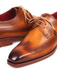 Paul Parkman Goodyear Welted Wingtip Derby Shoes Camel (ID