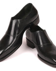 Paul Parkman Goodyear Welted Black Elasticated Loafers (ID