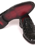 Paul Parkman Men's Big Braided Tassel Loafers Black (ID