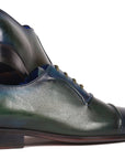 Paul Parkman Men's Cap-Toe Oxfords Blue & Green (ID