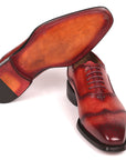 Paul Parkman Men's Goodyear Welted Oxford Shoes Reddish Brown (ID