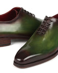 Paul Parkman Goodyear Welted Wholecut Oxfords Green & Bordeaux (ID