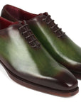Paul Parkman Goodyear Welted Wholecut Oxfords Green & Bordeaux (ID