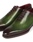 Paul Parkman Goodyear Welted Wholecut Oxfords Green & Bordeaux (ID