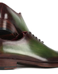 Paul Parkman Goodyear Welted Wholecut Oxfords Green & Bordeaux (ID