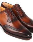 Paul Parkman Goodyear Welted Men's Wingtip Oxfords Brown (ID