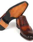 Paul Parkman Goodyear Welted Men's Wingtip Oxfords Brown (ID