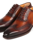 Paul Parkman Goodyear Welted Men's Wingtip Oxfords Brown (ID