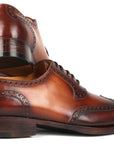 Paul Parkman Goodyear Welted Men's Wingtip Oxfords Brown (ID