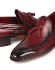Paul Parkman Hand-Sewn Tassel Loafers Bordeaux (ID
