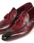 Paul Parkman Hand-Sewn Tassel Loafers Bordeaux (ID