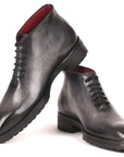 Paul Parkman Men's Ankle Boots Gray Burnished (ID