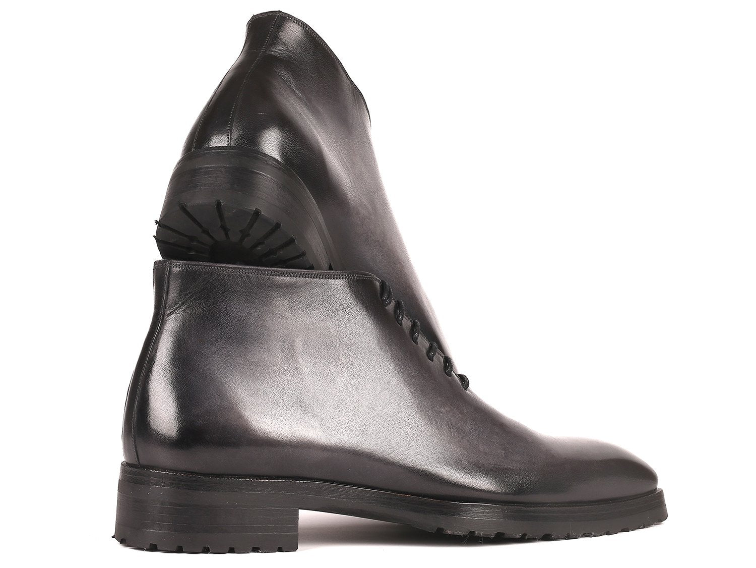 Paul Parkman Men's Ankle Boots Gray Burnished (ID