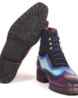 Paul Parkman Three Tone Wingtip Boots Rubber Sole (ID