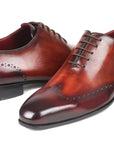 Paul Parkman Men's Brown & Bordeaux Wingtip Oxfords (ID