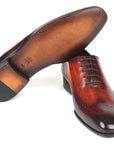Paul Parkman Men's Brown & Bordeaux Wingtip Oxfords (ID