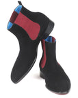 Paul Parkman Black Suede Chelsea Boots (ID