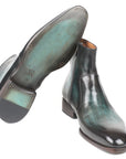 Paul Parkman Turquoise Burnished Side Zipper Boots (ID