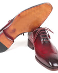 Paul Parkman Men's Bordeaux Burnished Wingtip Oxfords (ID