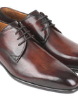 Paul Parkman Antique Brown Derby Shoes (ID
