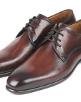 Paul Parkman Antique Brown Derby Shoes (ID