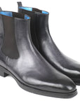 Paul Parkman Black & Gray Chelsea Boots (ID