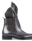 Paul Parkman Black & Gray Chelsea Boots (ID