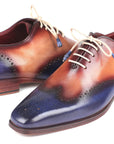Paul Parkman Blue & Camel Wingtip Oxfords (ID
