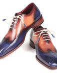 Paul Parkman Blue & Camel Wingtip Oxfords (ID