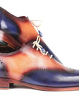 Paul Parkman Blue & Camel Wingtip Oxfords (ID