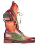 Paul Parkman Men's Green, Camel & Bordeaux Leather Boots (ID