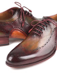 Paul Parkman Opanka Construction Green & Bordeaux Oxfords (ID