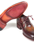 Paul Parkman Opanka Construction Green & Bordeaux Oxfords (ID