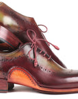 Paul Parkman Opanka Construction Green & Bordeaux Oxfords (ID