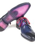 Paul Parkman Ghillie Lacing Blue Dress Shoes (ID