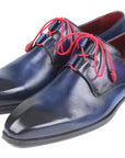 Paul Parkman Ghillie Lacing Blue Dress Shoes (ID