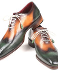 Paul Parkman Green & Camel Wingtip Oxfords (ID